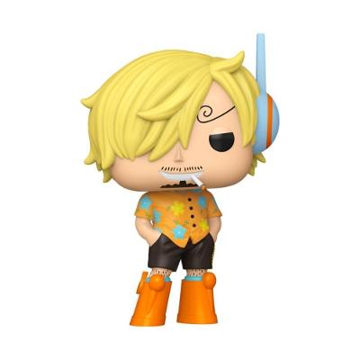 Boneco Colecionavel One Piece Egghead Sanji 2167 Amarelo Vinil Decorativo Funko Pop!
