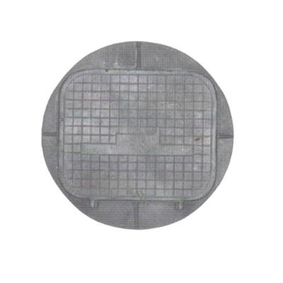 Tampa Tampão de Chão Simples Redondo Ferro 51x42cm 003204-JDL Preto Fundição Jodoal