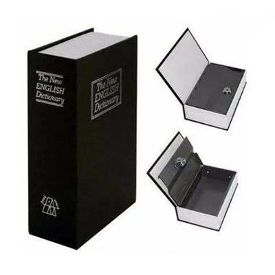 Cofre Livro Dicionário Inglês Camuflado Pequeno para Objetos de Valor Preto Shopmix