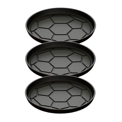 Kit 3 Chapa Petisco Redonda 20x2cm Ferro Fundido Retencao de Calor Copa 2022 Fumil