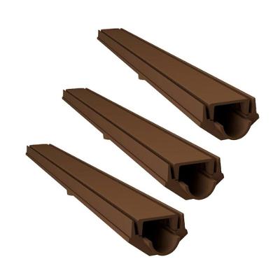 Kit 3 Grelha Invisivel com Caixa Coletora 3265X3GDA Drenagem Marrom GDA Industria e Distribuidora