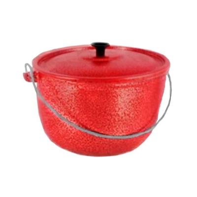 Caldeirão 463-DF.V Alumínio Fundido Craquelado 0,8L Alça Galvanizada Vermelho Diviforte