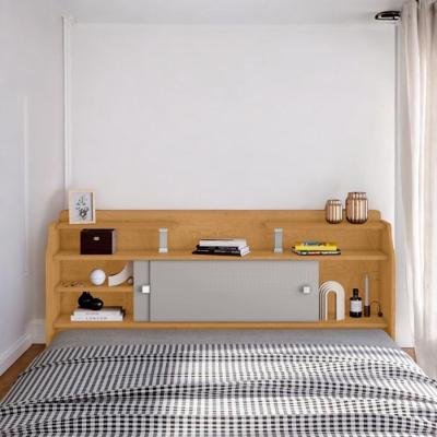 Cabeceira Queen Crystal com Portas Naturalle e Off White em MDF para Quarto Framar