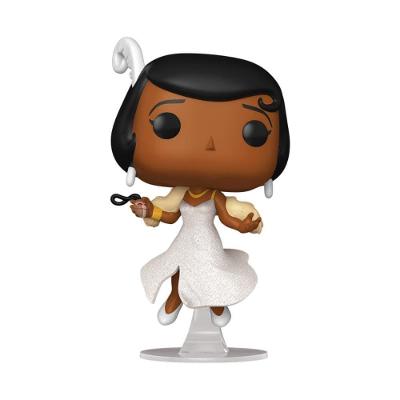 Boneco Colecionavel Tiana de Vestido Brilhante #1672 Disney Verde Funko Pop!