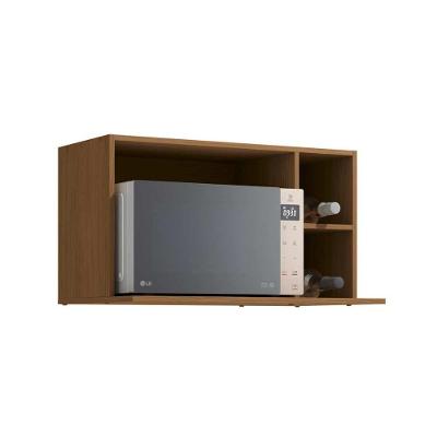 Nicho de Cozinha Vibra T655 80cm para Micro-ondas MDP Marrom Kappesberg