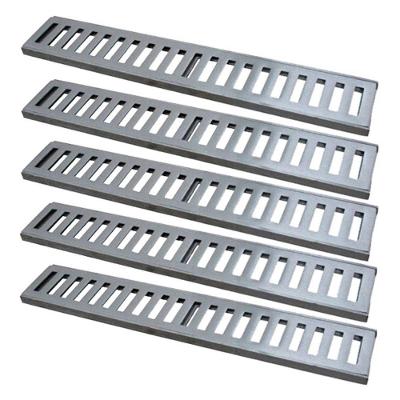 Kit 5 Ralo Grelha Linear 7134X5GDA Alumínio Fundido Escovado Prata GDA Industria e Distribuidora