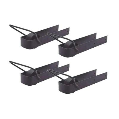 Trinco Correr para Porteira KIT-4UND-1562 com Rodinha 350x70mm Kit 4 Pares Metasal