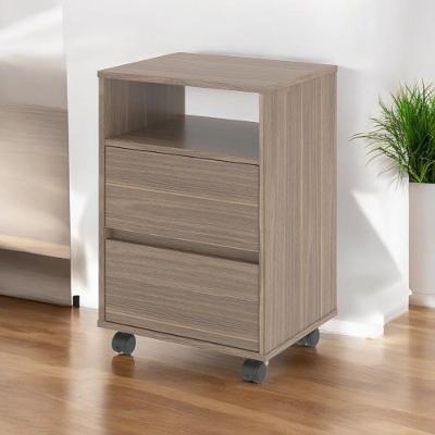 Gaveteiro Renard 3 Gavetas MDP com Rodízios Marrom Mobiliar Home Shop