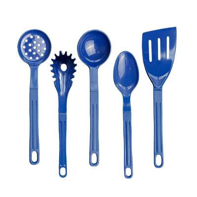 Jogo de Utensilios de Cozinha K12345.A-TJ Nylon 5 Pecas para Panelas Antiaderentes Azul Talheres