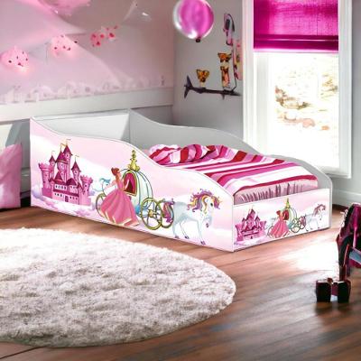Cama Infantil Racer Juvenil Pink com Colchão Estrutura MDF Rosa Gabrielli Móveis