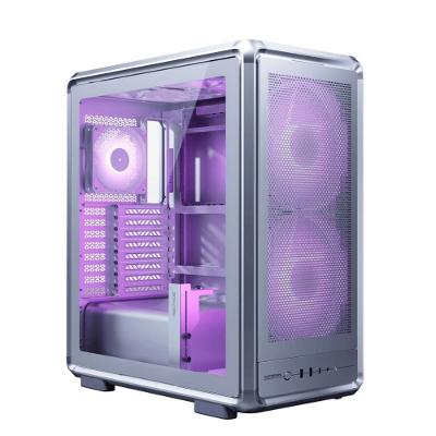 Gabinete Masterframe 500 Mesh ARGB Mid Tower ATX Vidro Temperado Prata Cooler Master