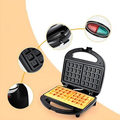 Sanduicheira Elétrica para Waffles 750W Preto com Trava de Segurança Shopmix 110V 