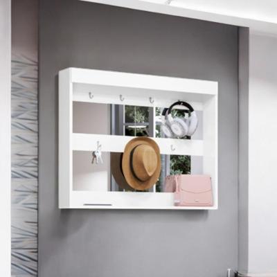 Espelheira Randi com 5 Prateleiras MDF MDP 100cm Branco Framar