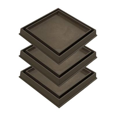 Kit 3 Ralo Invisivel Rebaixado Caixa Sifonada Fendi 18cm para Assentamento de Ceramica GDA Industria