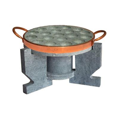 Fogareiro Réchaud com Provolera FOG.G+PROV23-INDSJ Pedra Sabão para Queijo Industria São Jose