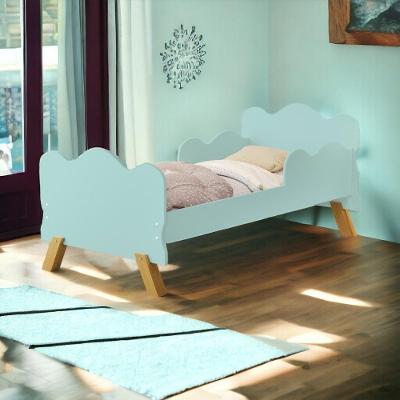 Cama Infantil Angel Grade de Proteção MDF Verde Menta Ideal para Crianças Vj Móveis