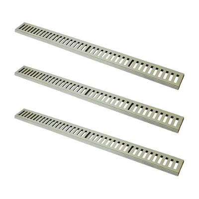 Kit 3 Ralo Grelha Linear 3285X3GDA Captação de Águas Pluviais Alumínio Bege GDA Industria