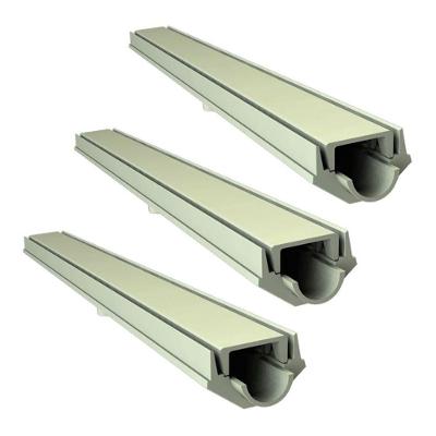 Kit 3 Grelha Invisivel Oculta 3261X3GDA com Caixa Coletora para Drenagem Bege GDA Industria