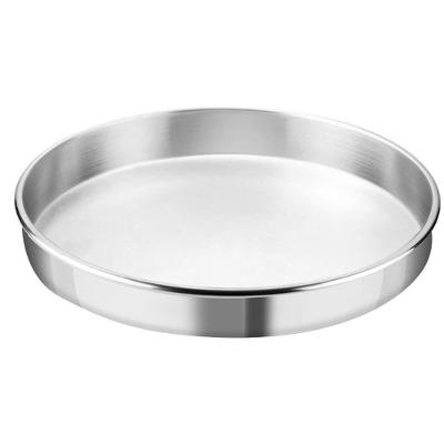 Forma de Bolo Redonda Bolo Perfeito Polido 30cm Alumínio Alta Resistência Prata Rochedo