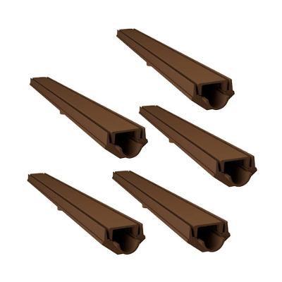 Kit 5 Grelha Invisivel com Caixa Coletora 3265X5GDA Reaproveitamento Agua Pluvial Marrom GDA