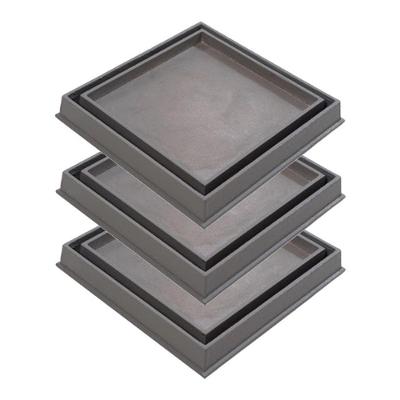 Kit 3 Ralo Invisivel Rebaixado 335603X3GDA com Caixa Sifonada Cinza GDA Industria e Distribuidora