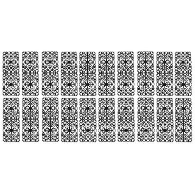 Kit 20 Grades de Ferro Ramada 95x36cm para Varanda e Escada Fundição Unicláudio