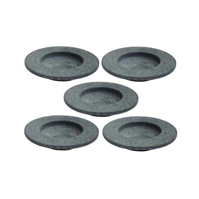 Kit Pratos Risoto Massa Chapéu Invertido 5 Peças Pedra Sabão 22cm Amadeirado Industria São Jose