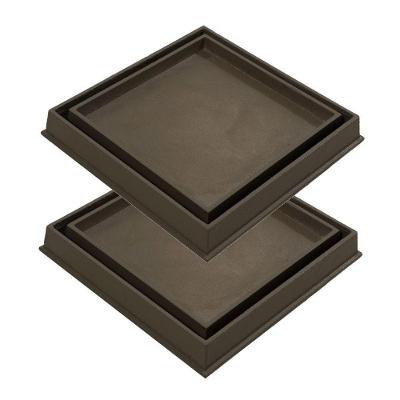 Kit 2 Ralo Invisivel Rebaixado Caixa Sifonada Fendi 18cm para Areas Internas e Externas GDA