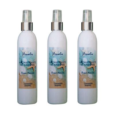 Kit 3 Aromatizador de Ambientes Acqua Marine Controle de Intensidade Amadeirado Borlen Brasil