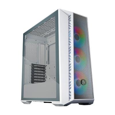 Gabinete Masterbox 520 Mesh Vidro Temperado 3 Fans ARGB 120mm Branco Cooler Master