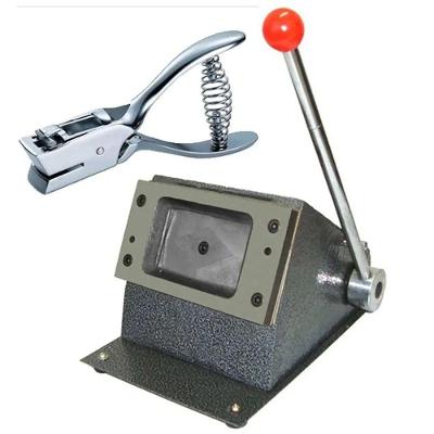 Cortador Cartao PVC Cracha Manual Motivate KitPlastif-0303 com Alicate Furador Ovoide