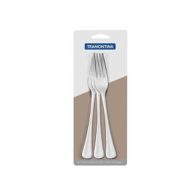 Conjunto de Garfos de Mesa Havana Aco Inox 3 Pecas Prata Tramontina