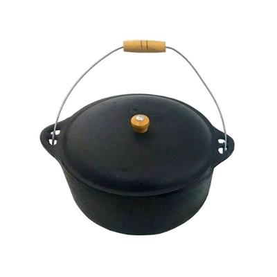 Panela N24 Caldeirao Antigo Ferro Preto 4,2L Retencao Termica Rig Fundidos