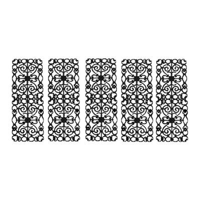 Kit 5 Grades de Ferro Ramada 95x36cm para Varanda e Sacada Fundição Unicláudio