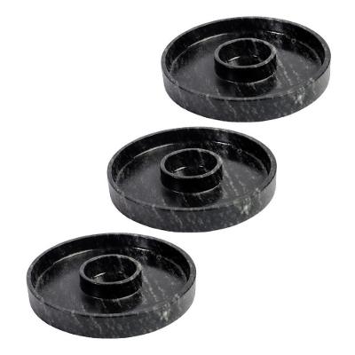 Kit 3 Prato com Molheira 009.X3-INDSJ Pedra-sabao Servir Carnes g 28cm Industria Sao Jose