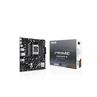 Placa Mae Prime A620M-K AM5 DDR5 Micro ATX para Ryzen Series 9000 8000 7000 Asus