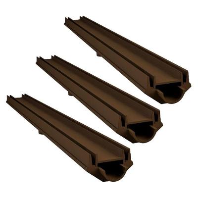 Kit 3 Grelha Invisivel Rebaixada 3281X3GDA com Caixa Coletora Marrom GDA Industria e Distribuidora