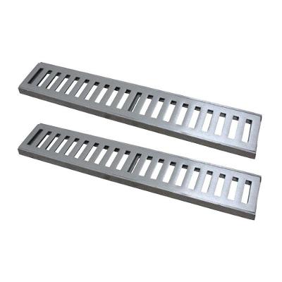 Kit 2 Ralo Grelha Linear 7115X2GDA com Caixilho Alumínio Escovado Prata GDA Industria