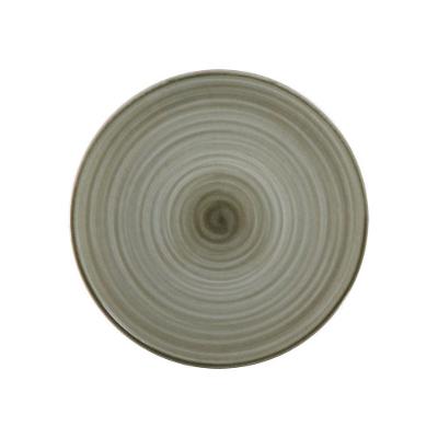 Prato Raso Paraty 25cm Porcelana para Refeicoes Verde Tramontina