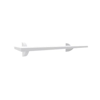 Prateleira em MDP com Suporte Clip 25x40cm Branco para Parede Multivisão