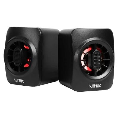 Caixa de Som Gamer Vinik Eclipse VSPKG6WEC 6W 2.0 P2 3,5mm e USB Preto