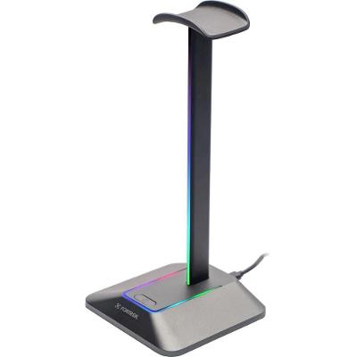 Suporte para Headset Nexus RGB com Hub USB-C e USB-A para Setup Gamer Fortrek