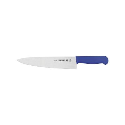 Faca para Carne Profissional 10 Polegadas Aco Inox Cabo Azul Antimicrobiano Tramontina