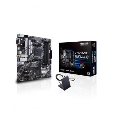 Placa Mae Prime B550M-A AC DDR4 Micro ATX para AMD AM4 com Wi-Fi Asus