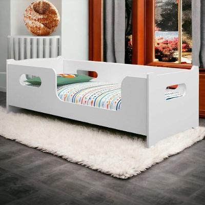 Cama Montessoriana Solteiro Encanto Infantil em MDF MDP Branca Gabrielli Móveis