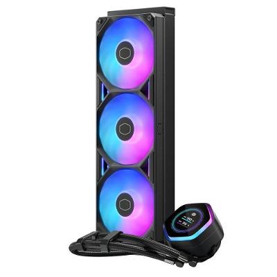 Water Cooler Masterliquid Atmos II LCD 240 ARGB Refrigeração Avançada Preto Cooler Master