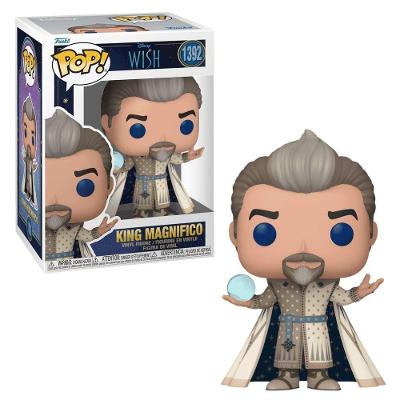 Boneco Colecionavel Rei Magnifico Disney Wish em Vinil Oficial para Exposicao Funko Pop!