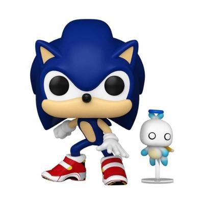 Boneco Colecionavel Funko Pop! Sonic The Hedgehog Sonic e Chao (1036) em Vinil