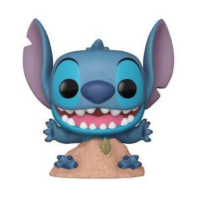 Boneco Colecionavel Stitch na Areia #1566 Disney Lilo e Stitch Vinil Funko Pop!