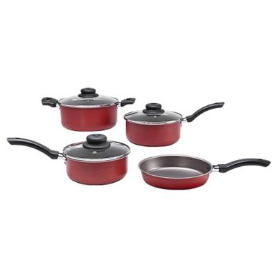 Conjunto de Panelas Ruby 4 Peças Alumínio Antiaderente Vermelho Brinox